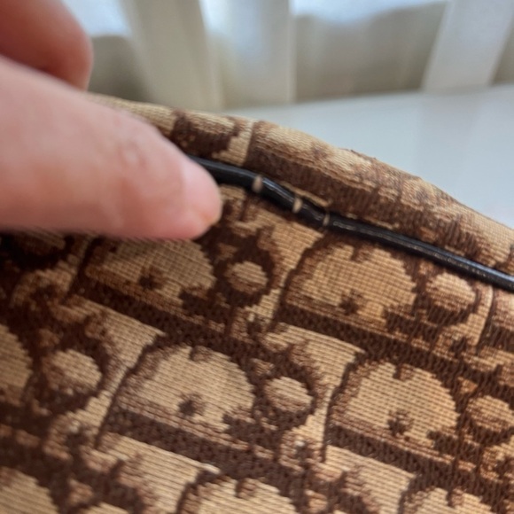 CHRISTIAN DIOR VINTAGE BROWN MONOGRAM TROTTER HANDBAG - Picture 13 of 16